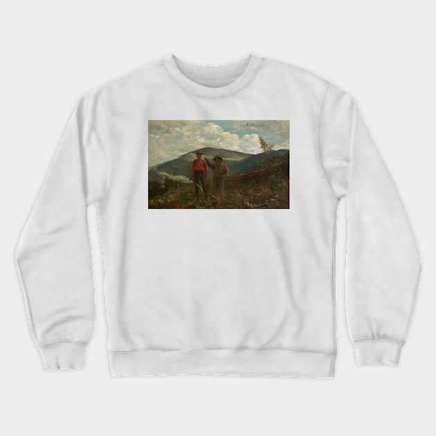 Two Guides by Winslow Homer Crewneck Sweatshirt by Classic Art Stall